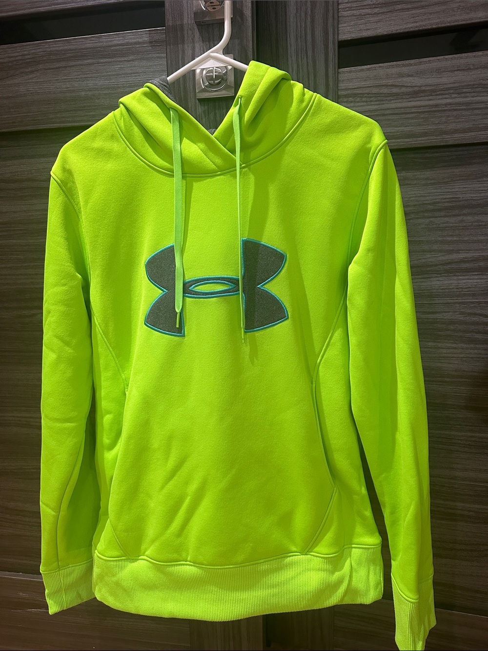 Under Armour Neon Lime Green Hoodie with Logo